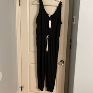 NWT Black Knit Pants Romper